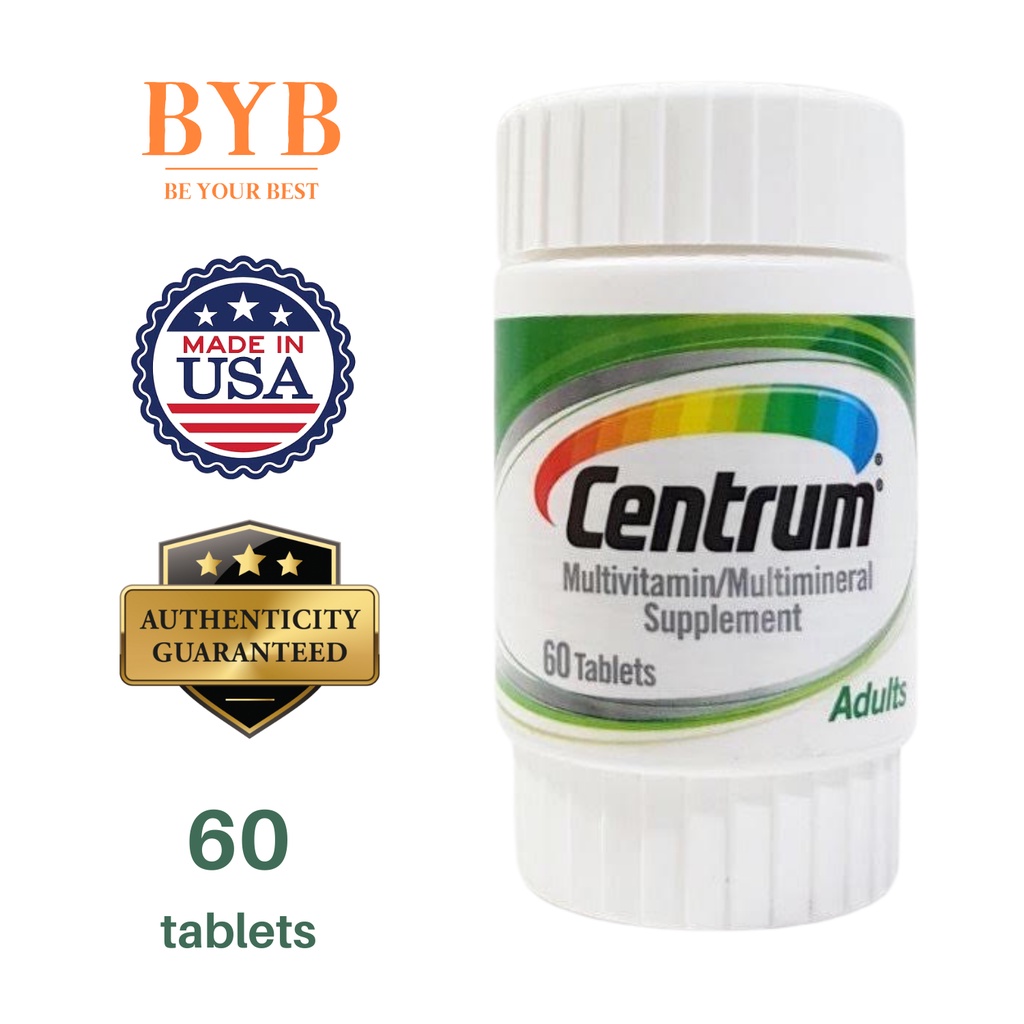 Centrum Adults Multivitamins 60 tablets (Expiration February 2023