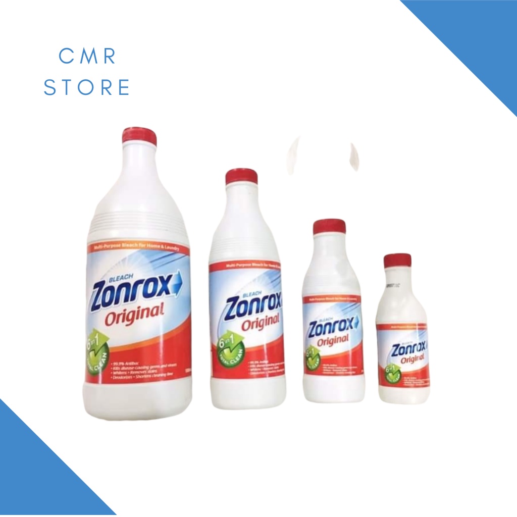 Zonrox Bleach Original 1 Liter / 500ml / 250ml / 100ml Shopee Philippines