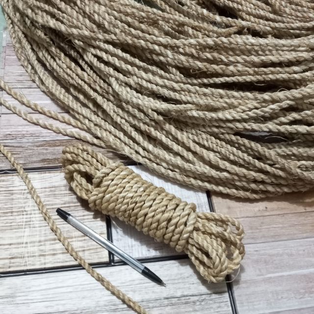 Abaca Rope Manila Hemp 7mm [5 Yards] Shopee Philippines