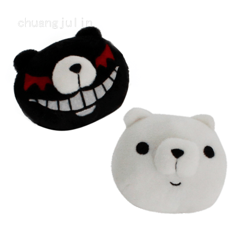 2Pcs Anime Cosplay Danganronpa Junko Enoshima Hair Clips Black White