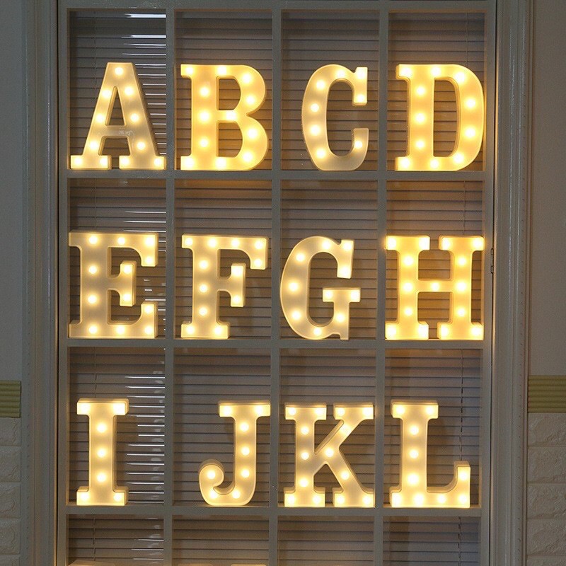 Syp 4D LED Letter Standy AN Letter Symbol LightLED Night Light Battery