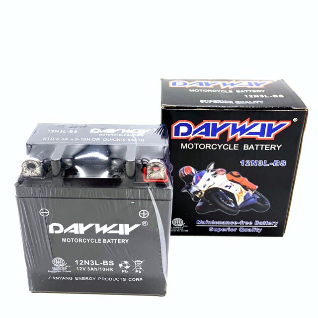 Dayway Motorcycle 3L Battery Original Shopee Philippines