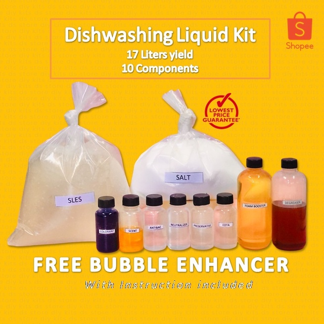 Dishwashing Liquid Kit DIY 17 Liters Yield Shopee Philippines