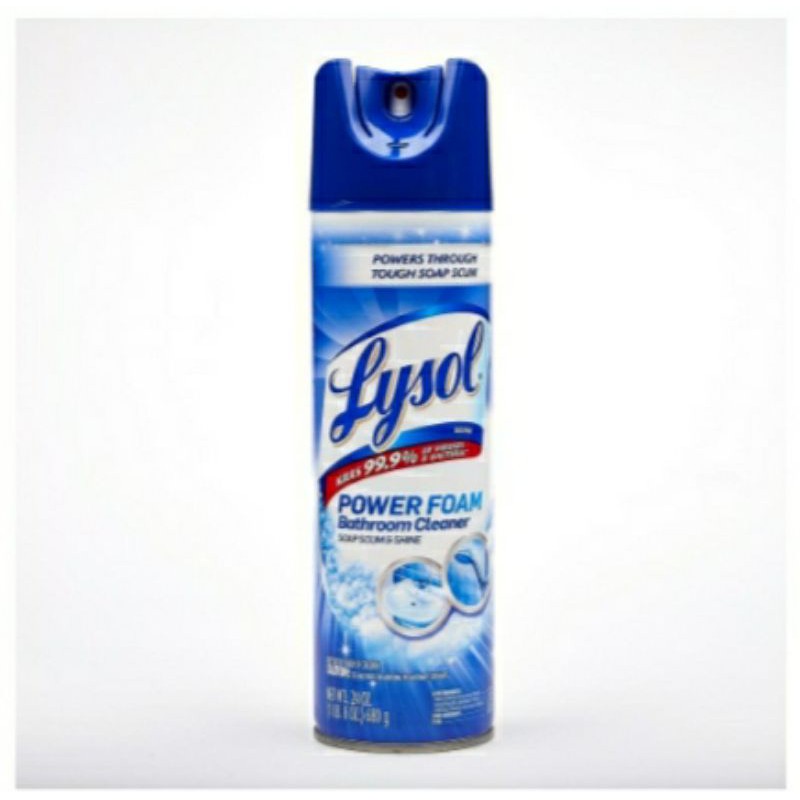 Lysol Power Foam Bathroom Cleaner Spray 680g Shopee Philippines