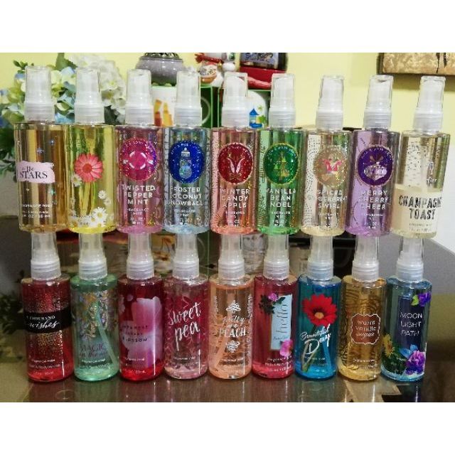 US Original Bath and Body Works Travel Size Fragrance Mist