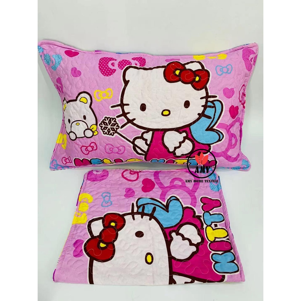 PUNDA/CARTOON CHARACTER PILLOW CASE WITH ZIPPER 18*28 INCHES Shopee