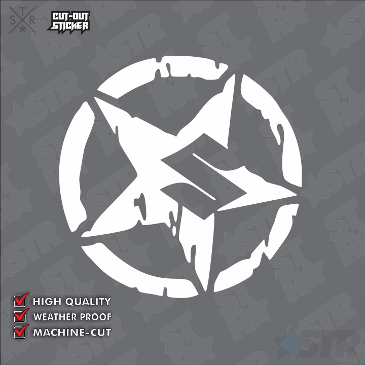 SUZUKI LOGO STAR MOTORCYCLE STICKER WATERPROOF Shopee Philippines