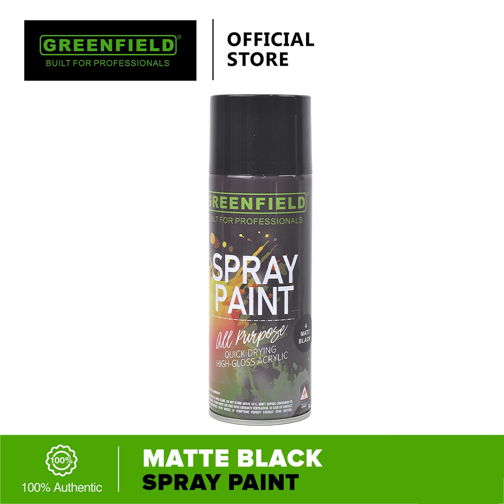 Greenfield Spray Paint Matte Black Shopee Philippines
