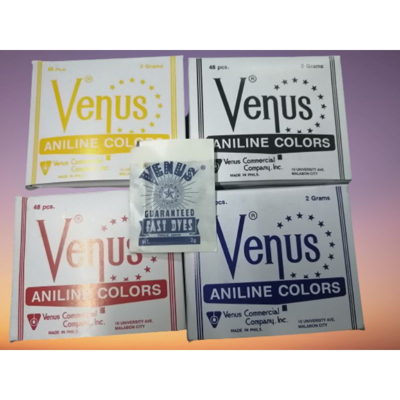 VENUS FABRIC FAST DYES sachet 2grams Shopee Philippines