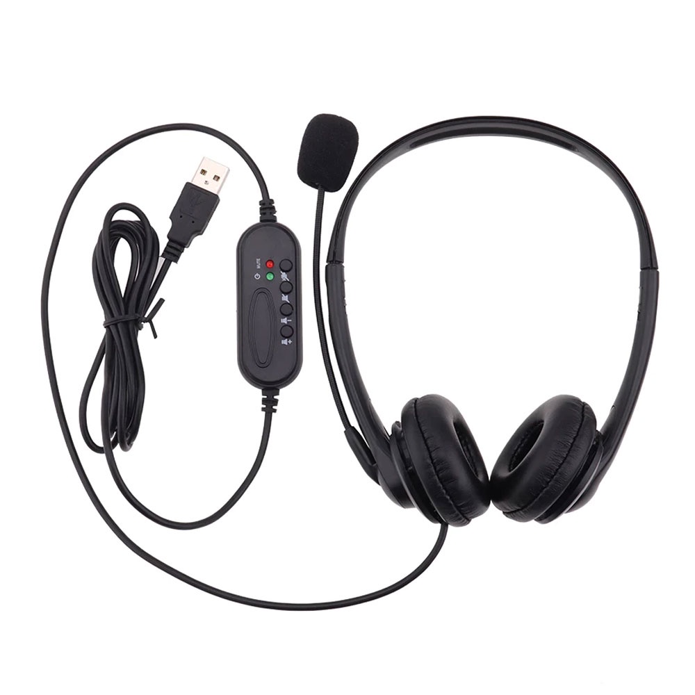 SJZ USB Type Call Center Noise Cancelling Headset with Microphone