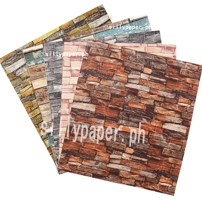 Foam Bricks Wallpaper sticker 3D Wallpaper Adhesive Wall decor