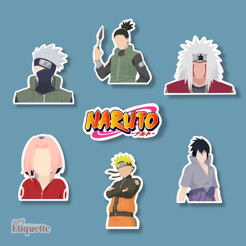 Art Etiquette Naruto Sticker Pack 7pcs Shopee Philippines