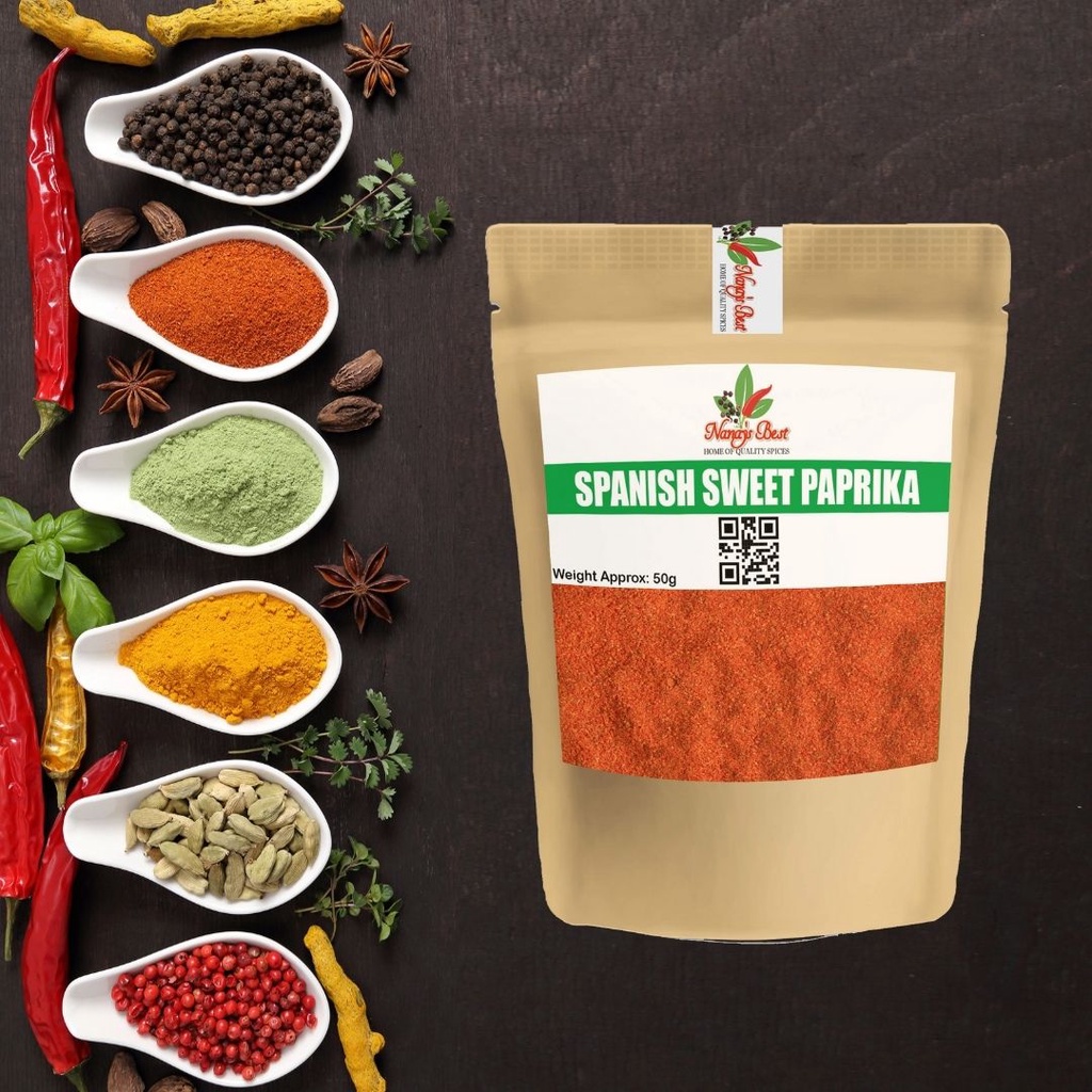 NanaysBest Pure Spanish Sweet Paprika Powder 50grams Paprika Powder