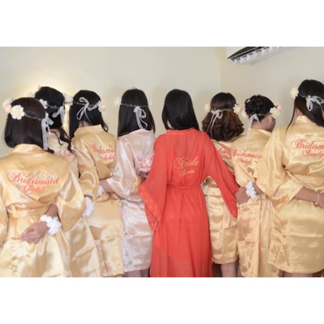 Bridal Robe for wedding entourage Shopee Philippines