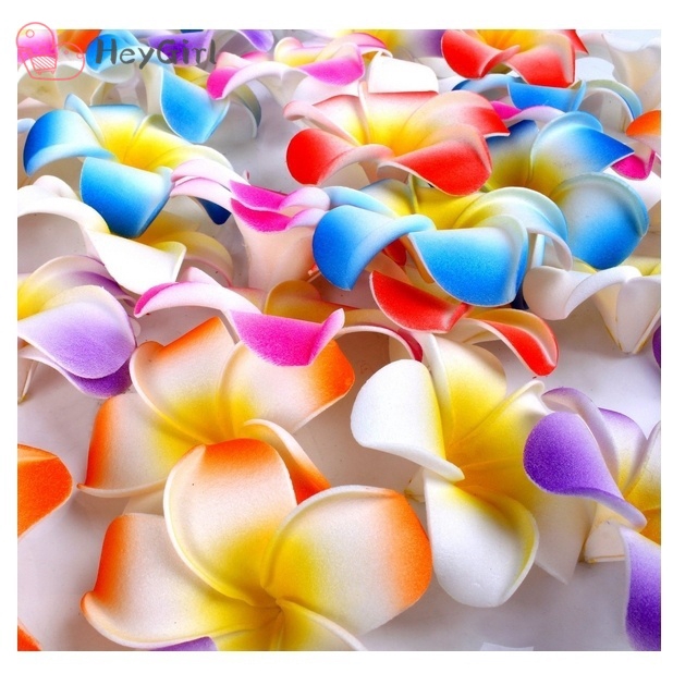 ♥♣♥ Hot Sale Fashion 50Pcs Plumeria Hawaiian Foam Frangipani Flower