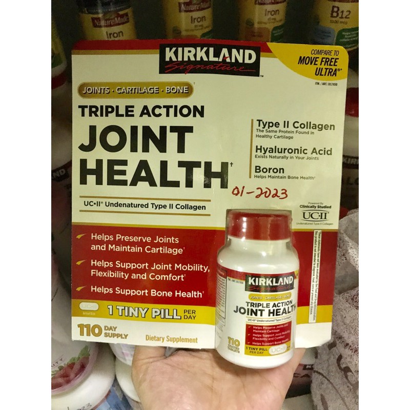 Kirkland Signature Triple Action Joint Health, 110 Coated Tablets Shopee Philippines