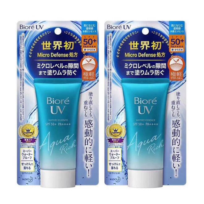 BIORE UV Aqua Rich Watery Gel Sunscreen SPF50+ PA++++ 90mL Shopee