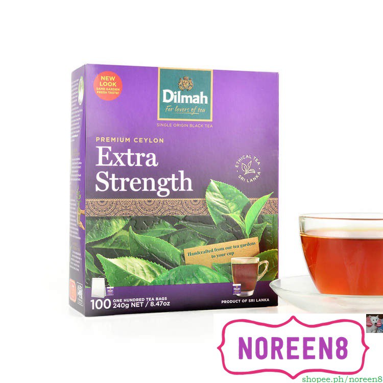 Dilmah Extra Strength Premium Ceylon Tea 100 tea bags Shopee Philippines