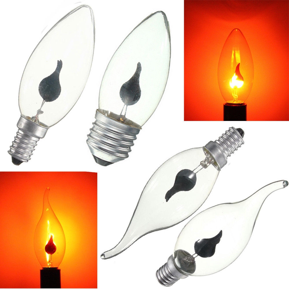 E14/E27 LED Light Flicker Fire Flame Bulb Candle Lamp Light Shopee