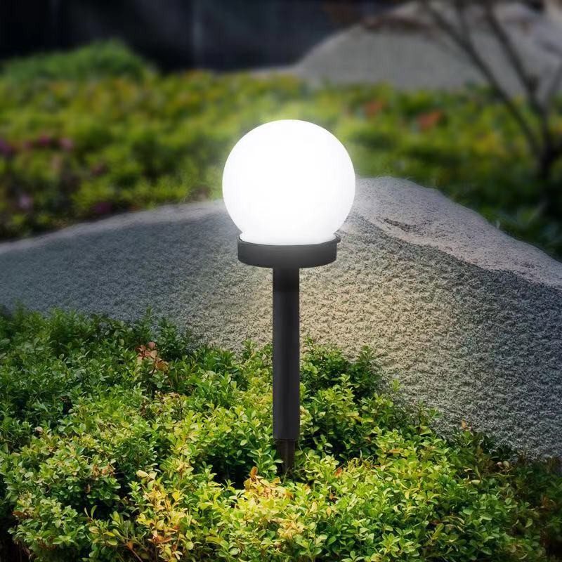 Outdoor LED Solar Round Bulb Lawn Lamps Street Garden Decoration Path