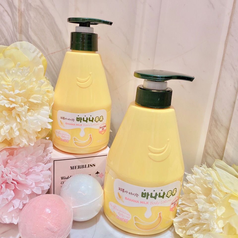 Korea Imported Fruit Home Banana Milk Body Lotion Moisturizing Cream