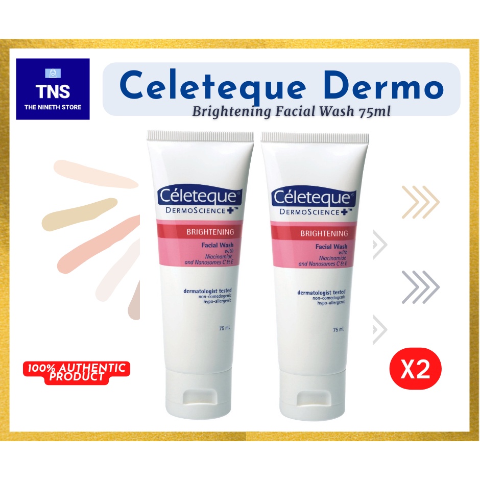 CELETEQUE Brightening Facial Wash 75ml (Bundle of 2) Shopee Philippines