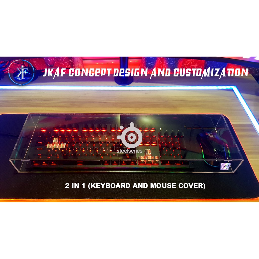 STEELSERIES ACRYLIC KEYBOARD AND MOUSE COVER STEELSERIES KEYBOARD COVER