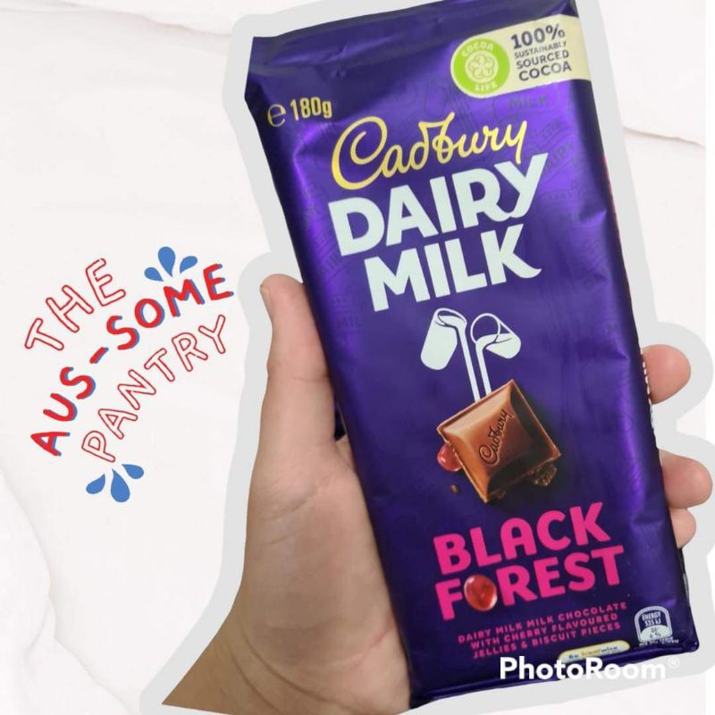 Cadbury Dairy Milk Black Forest 180 grams Imported chocolates from