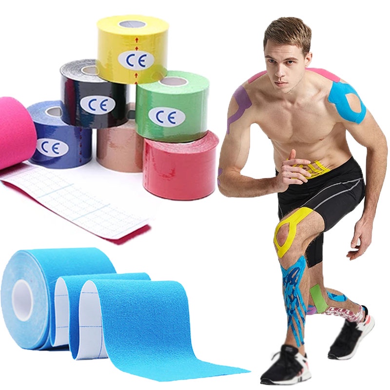 7 Colors Running Fitness Knee Muscle Pain Relief Tapes/ Elastic Sports