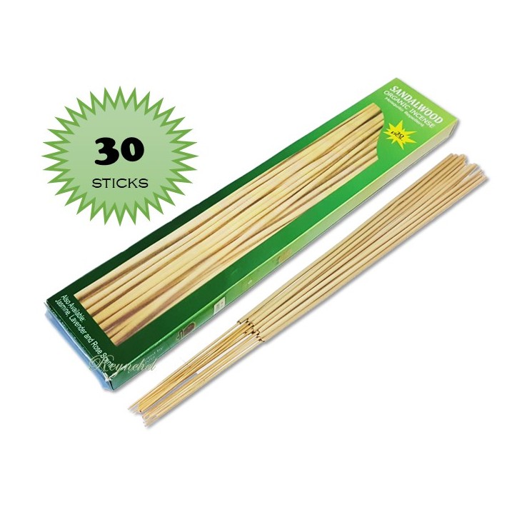 MJVG Sandalwood Organic Incense Mosquito Insect Repellent (30sticks