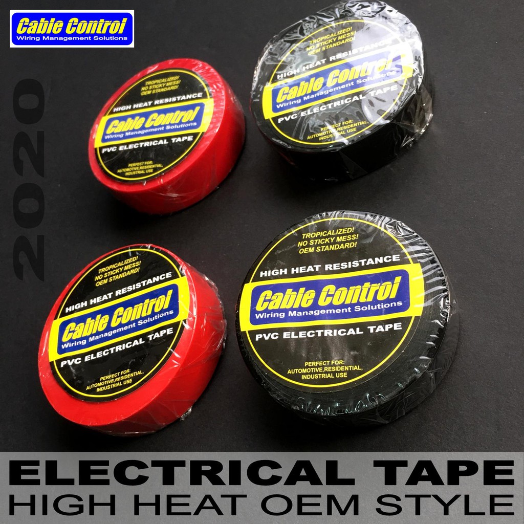 Cable Control Electrical Tape (High Heat ) 10pcs a pack, nonsticky