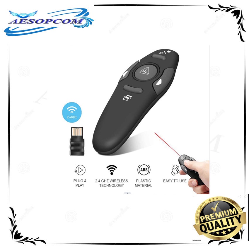2.4GHzWireless Presenter Remote Presentation USB Control PowerPoint PPT