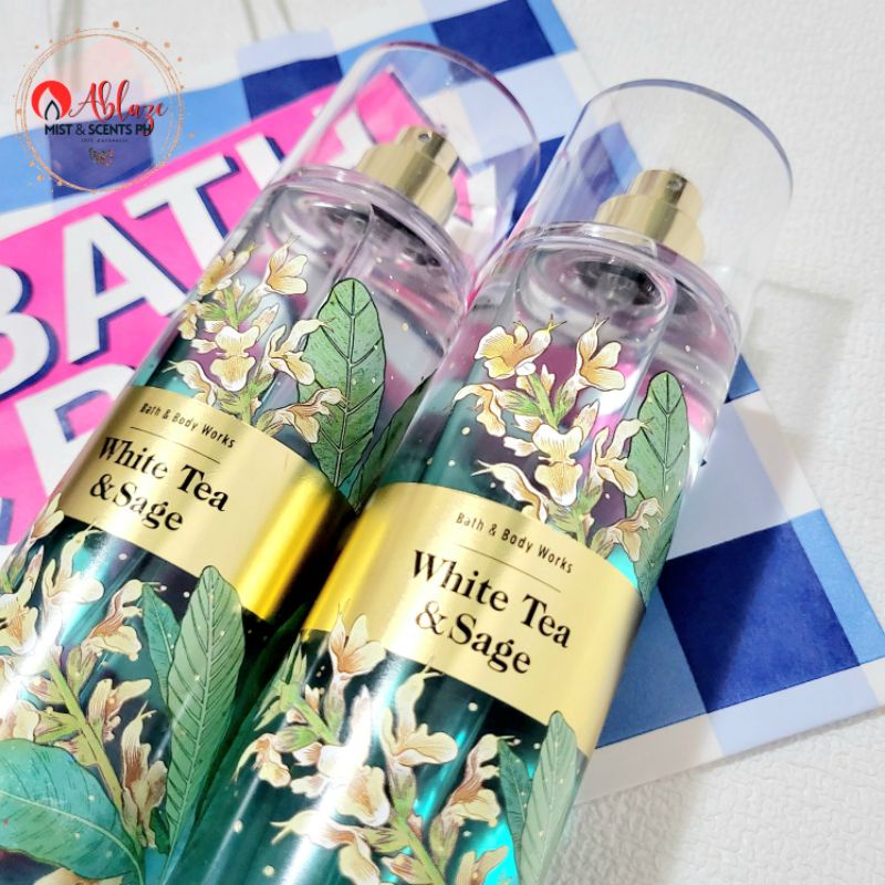 White Tea & Sage Fine Fragrance Body Mist by Bath & Body Works Shopee