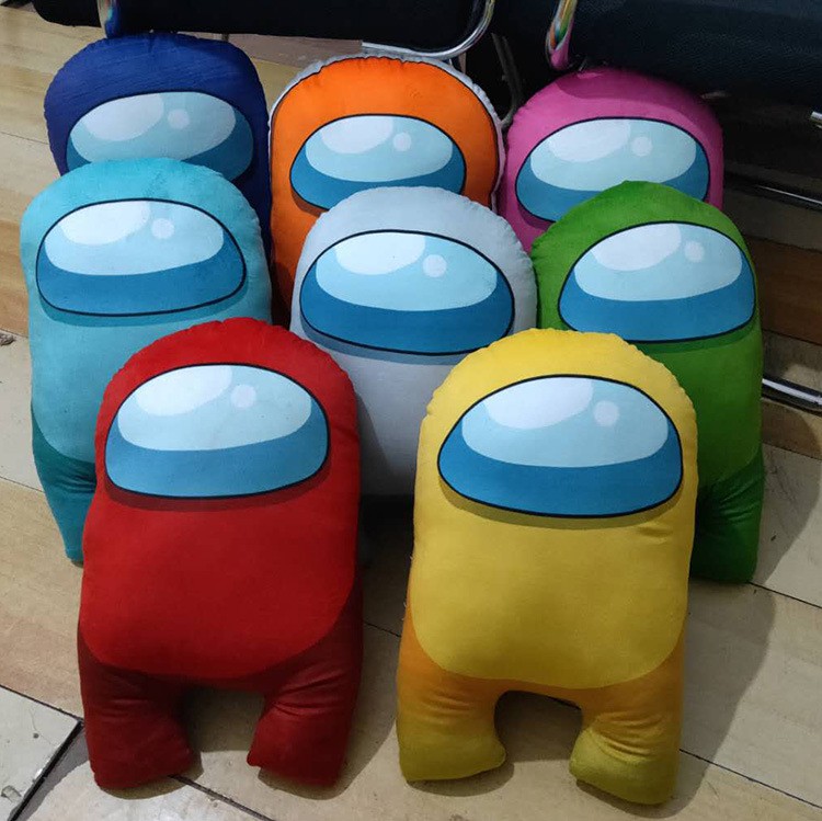 Hot Game Among Us 40cm Pillow Plush Toy Kawaii Stuffed Doll 15cm Pendant Christmas Gift Cute