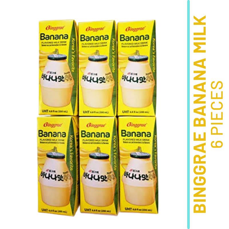 Binggrae Banana Milk Drink (pack of 6) Shopee Philippines