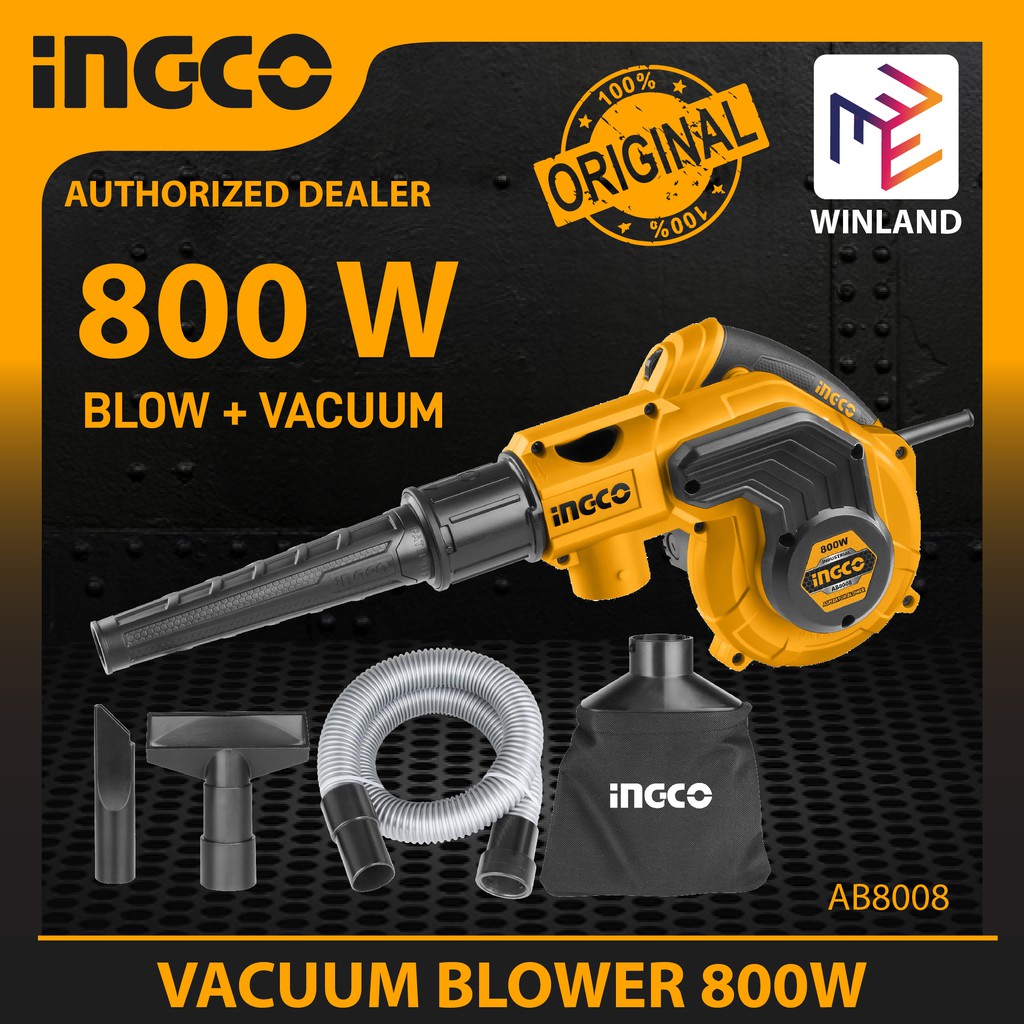 INGCO 2 in 1 Vacuum Blower 800W Dust Extractor CPU Blower AB8008