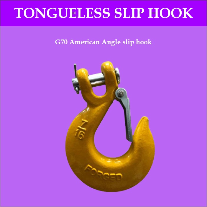 G70 American Angle slip hook with tongue piece Clevis Slip Hook With