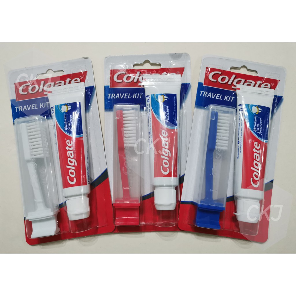 Colgate Travel Kit Toothbrush w/ FREE Toothpaste 25ml Shopee Philippines
