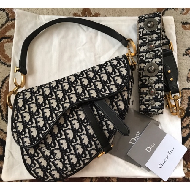 Christian Dior Oblique Saddle Bag Dior Iconic Saddle Bag Shopee