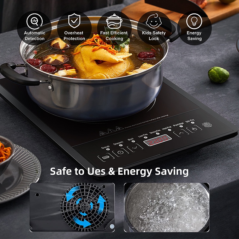 OOKAS Multifunctional household induction cooker high power 2200W