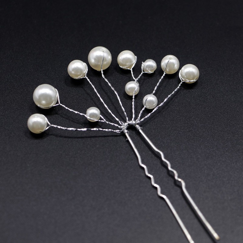 6 Pieces Women Wedding Hair Accessories Bridal Bridesmaid Hair