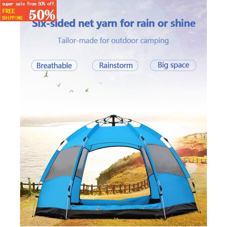 yeesall 45 Person Fully Automatic Tent Outdoor Splittable Tent Resist Waterproof Dome Camping