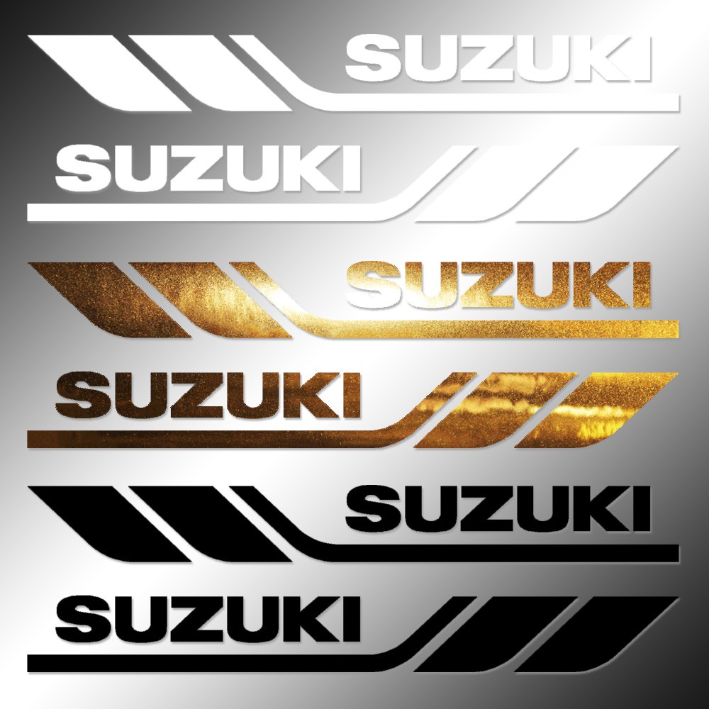Stickers 2x Suzuki Racing Decals Stripes Tank Fairings