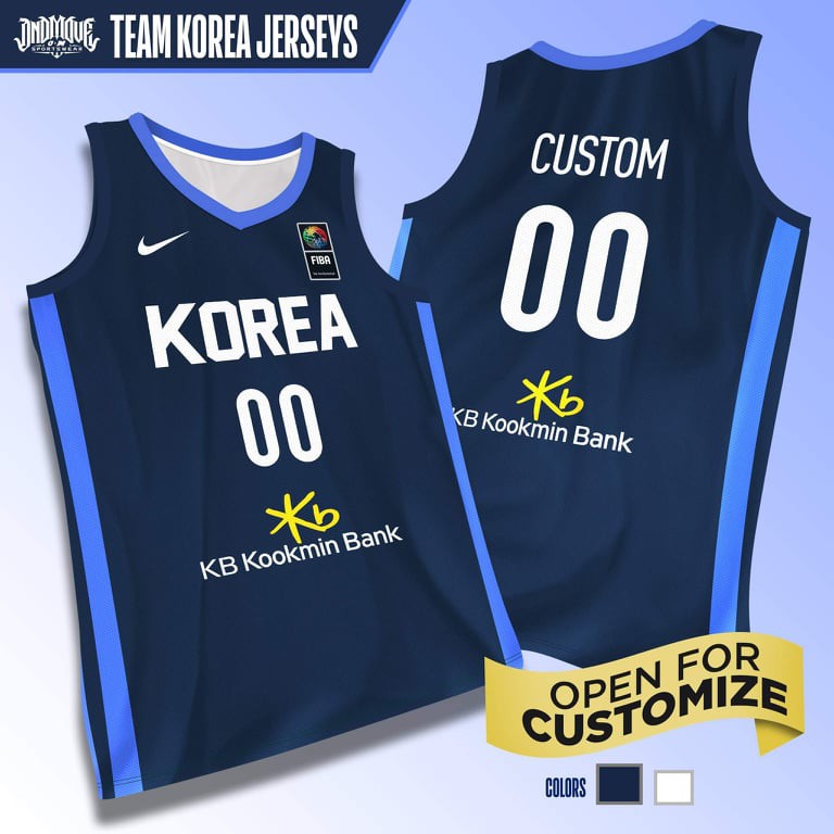 Team KOREA FIBA Jersey blue Shopee Philippines