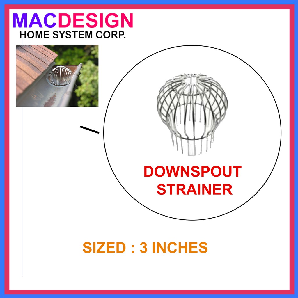 Downspout Roof Drain Stainless Strainer 3" Shopee Philippines