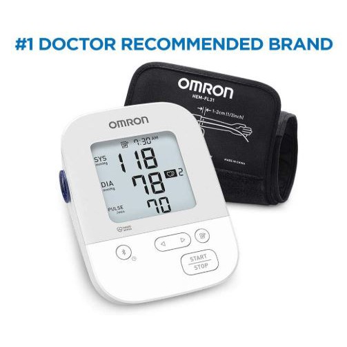Omron BP5250 Silver Wireless Bluetooth Upper Arm Blood Pressure BP