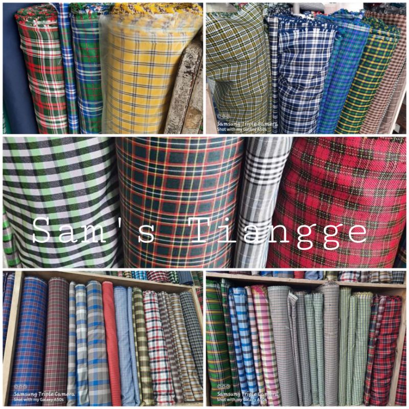 School uniform fabric. Sold per roll. 70 yards in 1 roll. Shopee