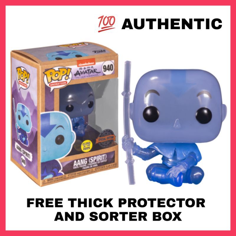 Avatar Aang Spirit Funko Pop 940 Special Edition Glow in the Dark