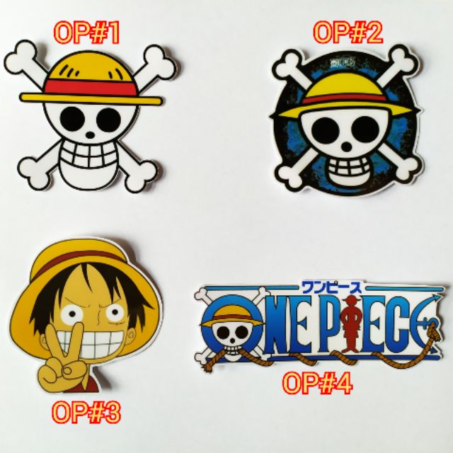 One Piece Anime Waterproof Sticker Decals Motorcycle Car Laminated