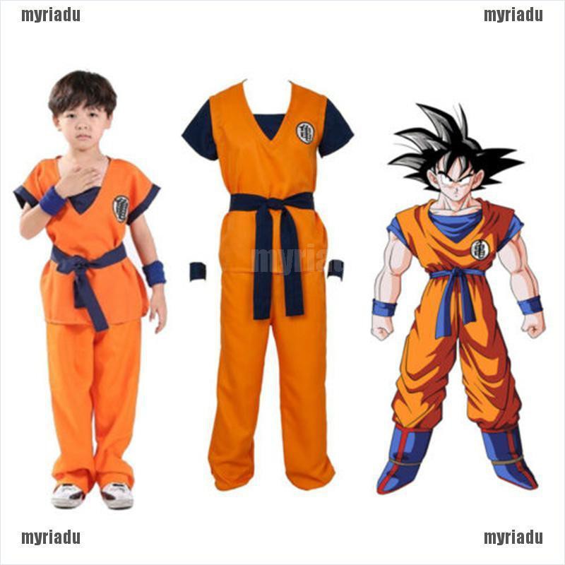 【MRDU】Kids Boys Goku Son Gokou senRu Costume Outfits